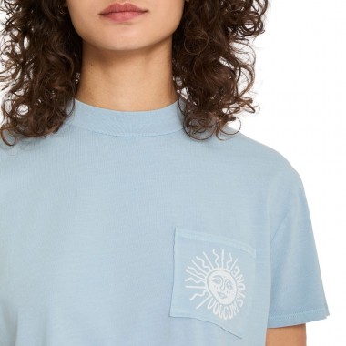 VOLCOM POCKET DIAL W T-SHIRT CALI BLUE