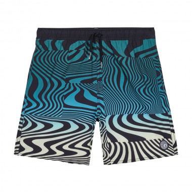 VOLCOM LIDO PRINT TRUNK K BOARDSHORTS RIFLE GREEN