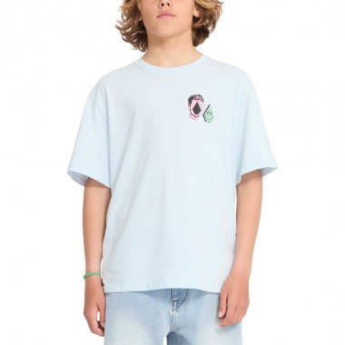 VOLCOM AURA K T-SHIRT LIGHT BLUE ACID