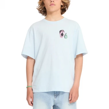 VOLCOM AURA K T-SHIRT LIGHT BLUE ACID