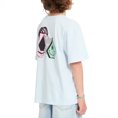 VOLCOM AURA K T-SHIRT LIGHT BLUE ACID