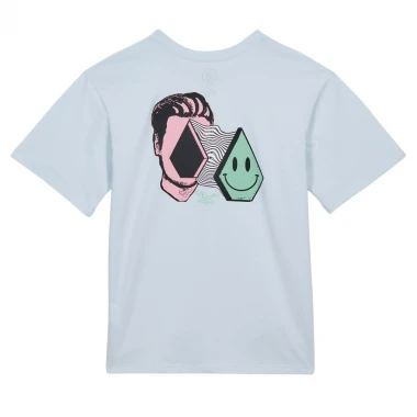 VOLCOM AURA K T-SHIRT LIGHT BLUE ACID