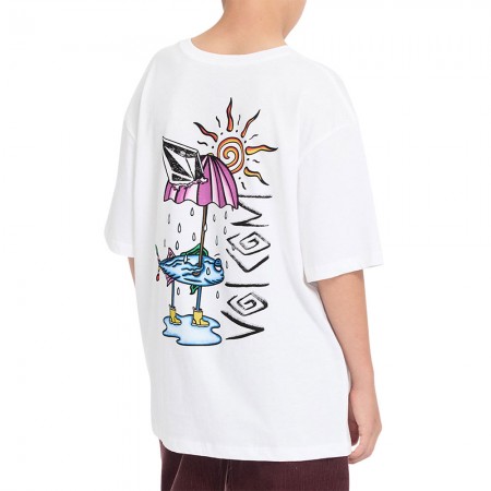 VOLCOM SUNFISH K T-SHIRT WHITE - alternative image