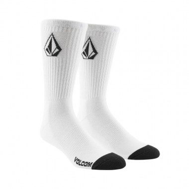 VOLCOM FULL STONE SOCKS 3PK WHITE