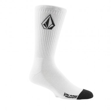 VOLCOM FULL STONE SOCKS 3PK WHITE