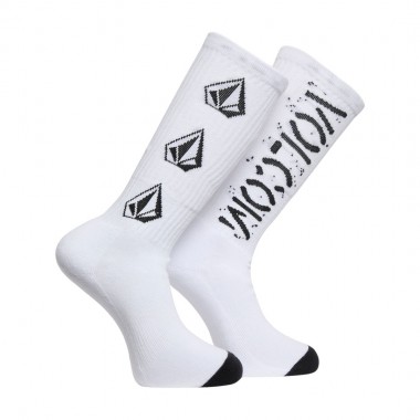 VOLCOM OFF THE KRASS SOCKS WHITE