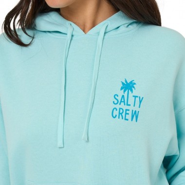 SALTY CREW RISE AND SMILE W HOODIE AQUAMARINE