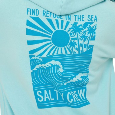 SALTY CREW RISE AND SMILE W HOODIE AQUAMARINE