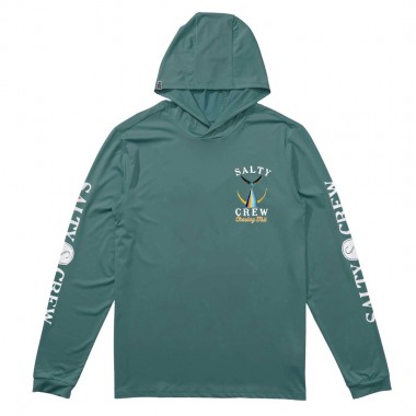 SALTY CREW TAILED HOODED SUNSHIRT HYDRO