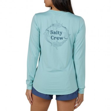 SALTY CREW RESPECT W LS SUN SHIRT OASIS