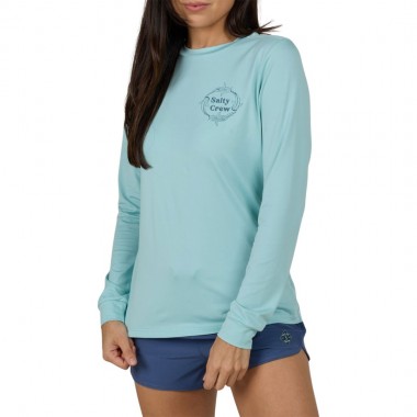 SALTY CREW RESPECT W LS SUN SHIRT OASIS