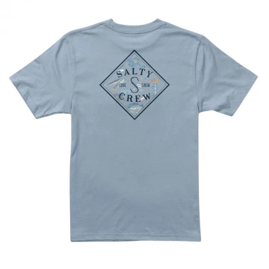 SALTY CREW TIPPET FILL FW25 SS TEE BLUE FOG