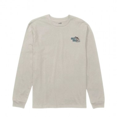 SALTY CREW LIVE BAIT LS TEE WHITE