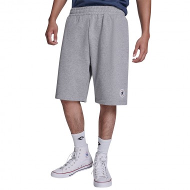 CONVERSE CHUCK PATCH SHORTS M6X-VINTAGE GREY HEATHER