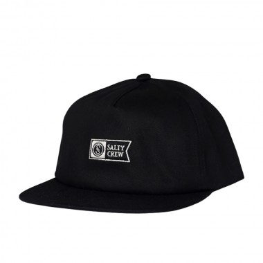 SALTY CREW WORKSHOP SNAPBACK CAP WASHED BLACK