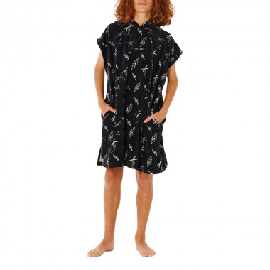 RIP CURL K MIXED HOODED TOWEL BLACK