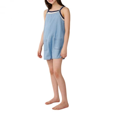 RIP CURL SUNSHINE SQUAD K ROMPER WASHED BLUE