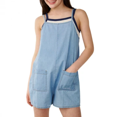 RIP CURL SUNSHINE SQUAD K ROMPER WASHED BLUE