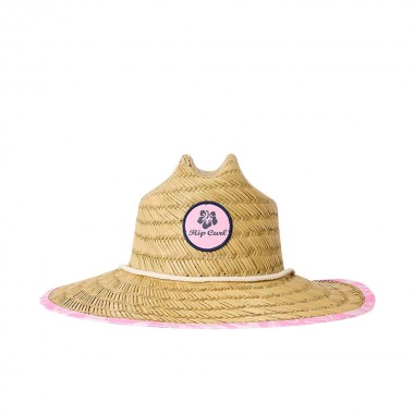 RIP CURL MIXED K STRAW SUN HAT HOT PINK