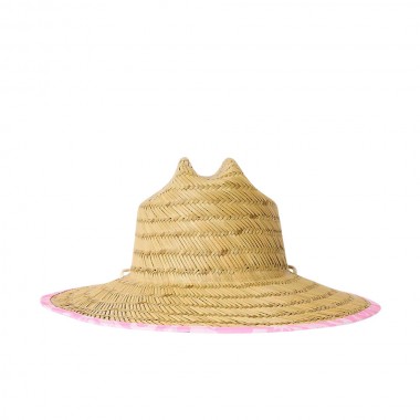RIP CURL MIXED K STRAW SUN HAT HOT PINK
