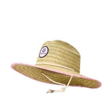 RIP CURL MIXED K STRAW SUN HAT HOT PINK