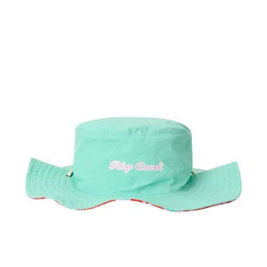 RIP CURL MIXED REVERSIBLE UPF50 K BUCKET HAT TEAL
