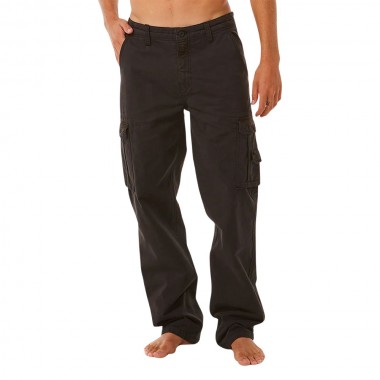 RIP CURL CLASSIC SURF TRAIL CARGO PANTS WASHED BLACK