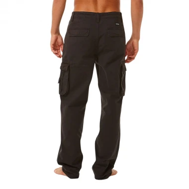 RIP CURL CLASSIC SURF TRAIL CARGO PANTS WASHED BLACK