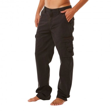 RIP CURL CLASSIC SURF TRAIL CARGO PANTS WASHED BLACK