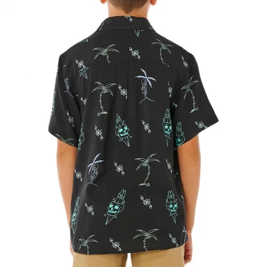 RIP CURL ETERNAL SHRED K SHIRT WASHED BLACK