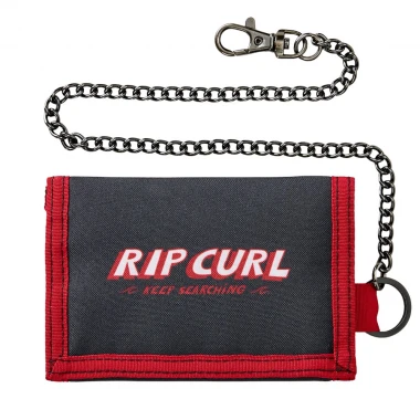 RIP CURL KIDS CHAIN SURF WALLET BLACK/RED