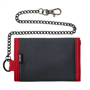 RIP CURL KIDS CHAIN SURF WALLET BLACK/RED