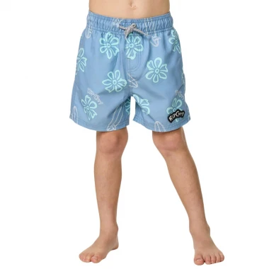 RIP CURL RIDE THE WAVE TOD VOLLEY SWIM SHORTS FADED DENIM