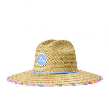 RIP CURL MIXED W STRAW SUN HAT BLUE