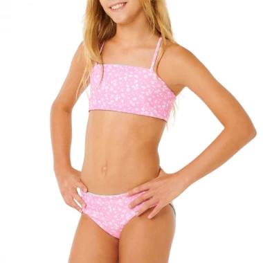 RIP CURL SUNSHINE REVO K BIKINI SET BEGONIA PINK
