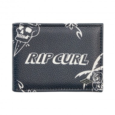 RIP CURL SESSIONS PU SLIM WALLET BLACK/WHITE