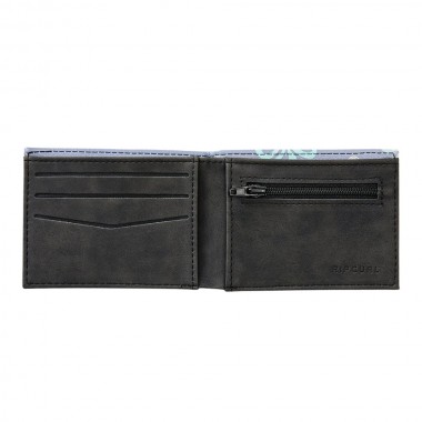 RIP CURL SESSIONS PU SLIM WALLET FADED DENIM