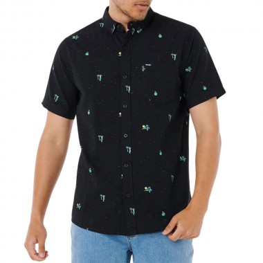 RIP CURL SKELLY BREACH SHIRT BLACK