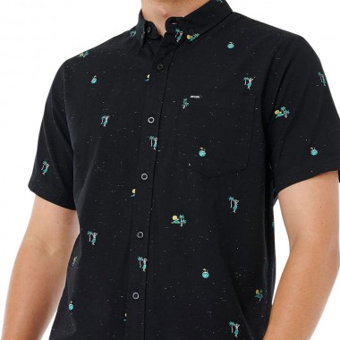 RIP CURL SKELLY BREACH SHIRT BLACK