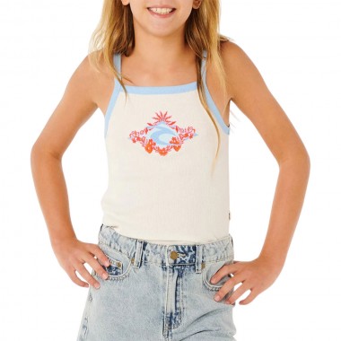 RIP CURL SUNSHINE SQUAD RIB K TANK BONE