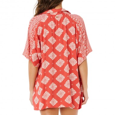 RIP CURL VENTURA VISCOSE W SHIRT RED