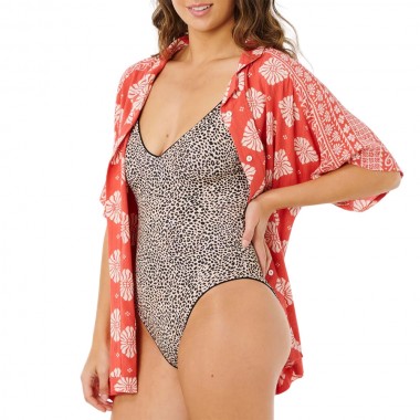 RIP CURL VENTURA VISCOSE W SHIRT RED