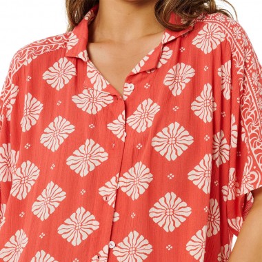 RIP CURL VENTURA VISCOSE W SHIRT RED