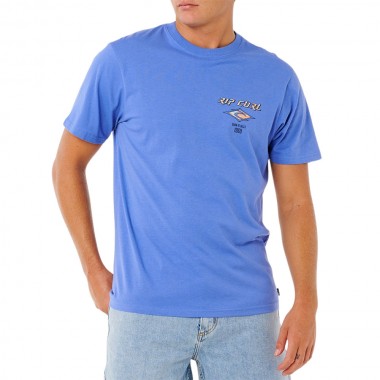 RIP CURL FADE OUT ICON TEE BLUE HAZE