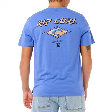 RIP CURL FADE OUT ICON TEE BLUE HAZE