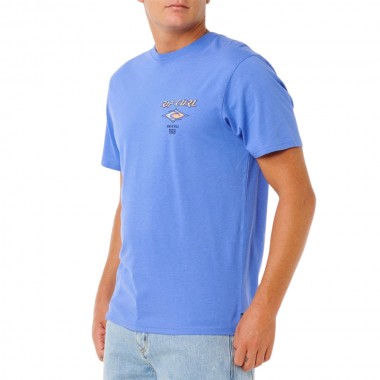 RIP CURL FADE OUT ICON TEE BLUE HAZE