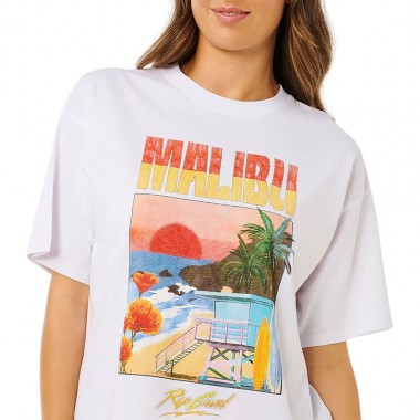 RIP CURL HAYLEY O HERITAGE W TEE OPTICAL WHITE