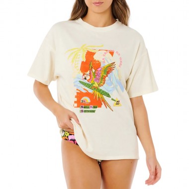 RIP CURL WAVE CREST HERITAGE W TEE VANILLA