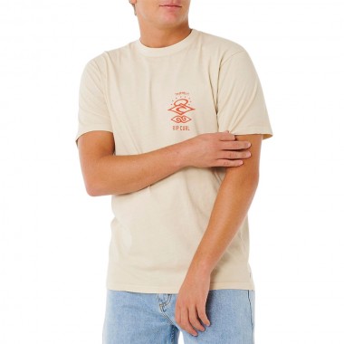 RIP CURL SEARCH ICON TEE VINTAGE WHITE