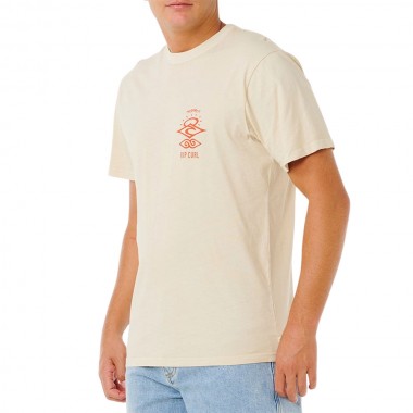 RIP CURL SEARCH ICON TEE VINTAGE WHITE
